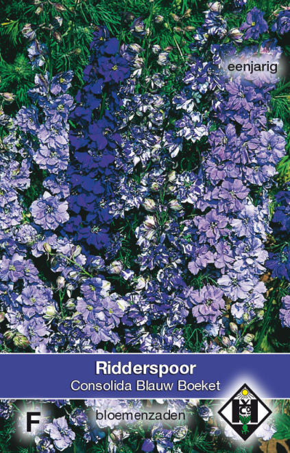Consolida ajacis Blauw Boeket Diverse Blauwe Ridderspoor
